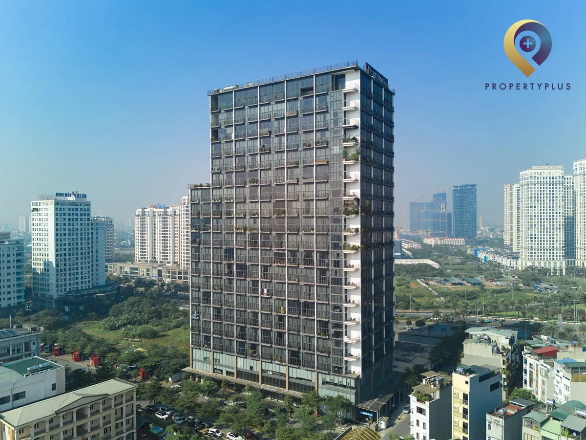 Toàn cảnh tòa nhà PentStudio từ góc nhìn trên cao